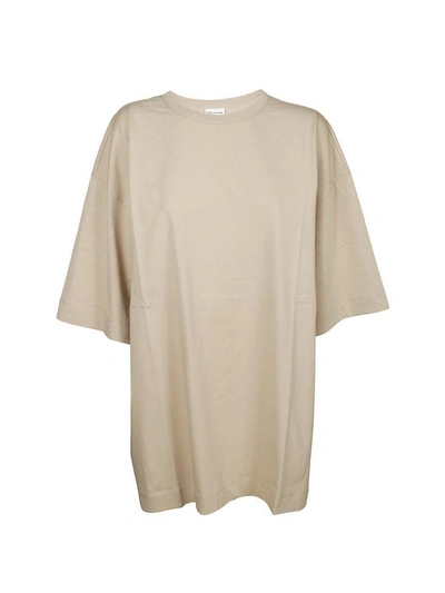 Shop Dries Van Noten Oversized T-shirt In Beige