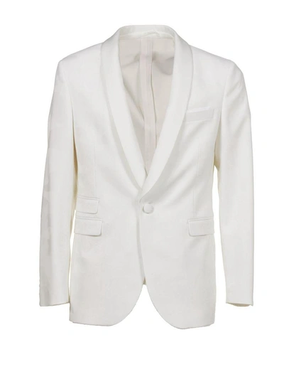 Shop Neil Barrett Classic Blazer In Bianco