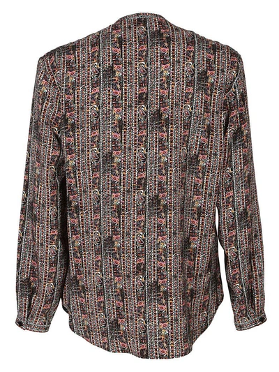 Shop Saint Laurent Shirt In Naturel - Multicolore