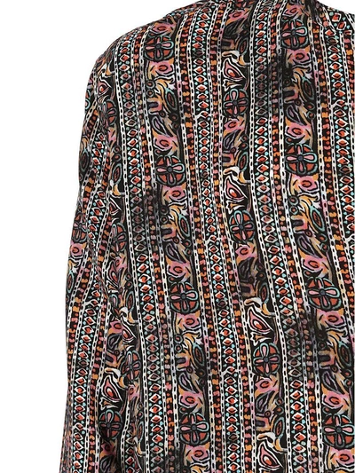 Shop Saint Laurent Shirt In Naturel - Multicolore