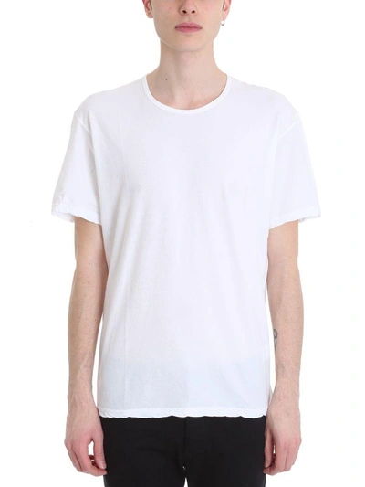Shop Attachment White Viscose T-shirt