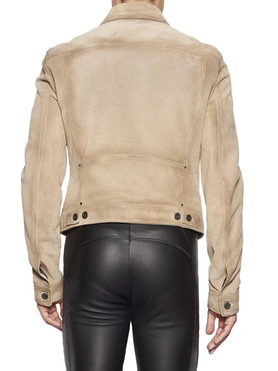 Shop Diesel Black Gold Lavenere Jacket In Beige