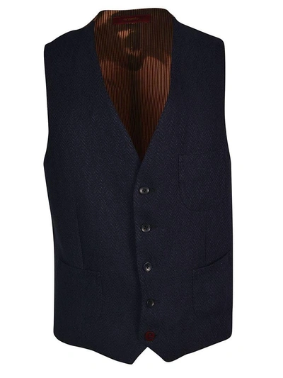 Shop Ernesto Esposito Ernesto Classic Vest In Blu