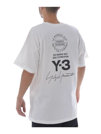 Shop Y-3 Classic T-shirt In Bianco Latte