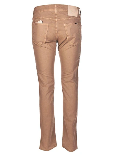 Shop Jacob Cohen Classic Jeans In Beige