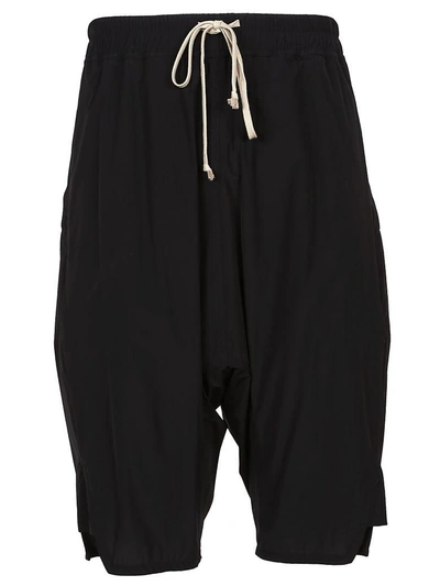 Shop Rick Owens Tie Shorts In Black