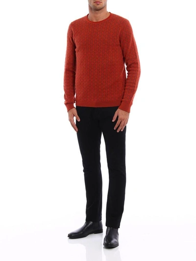 Shop Giorgio Armani Patterned Sweater In Var