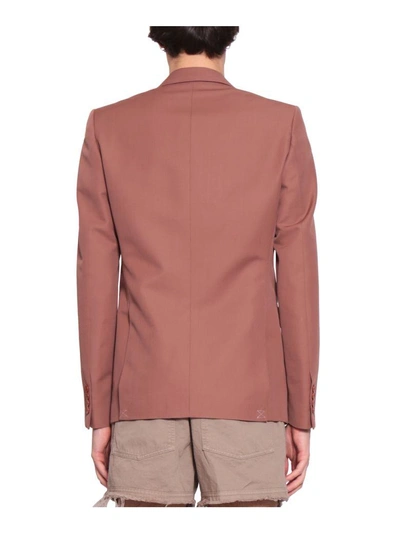 Shop Dries Van Noten Blaine Wool Blazer In Rosa