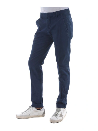 Shop Dondup Slim-fit Trousers In Blu