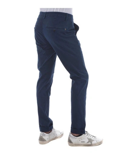 Shop Dondup Slim-fit Trousers In Blu