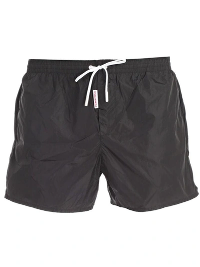 Shop Dsquared2 Swimming Trunks In Black
