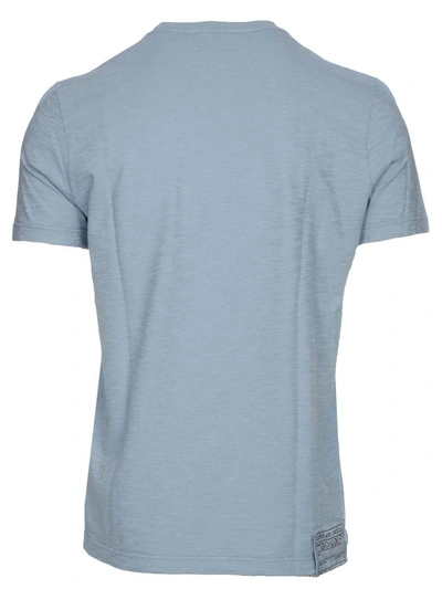 Shop Dondup Cotton T-shirt In Azzurro-cielo