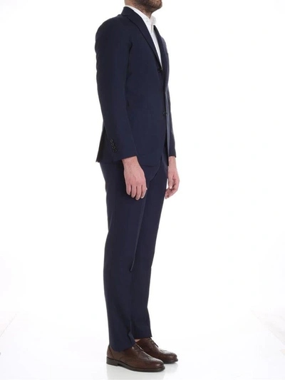 Shop Luigi Borrelli Classic Suit In Blue