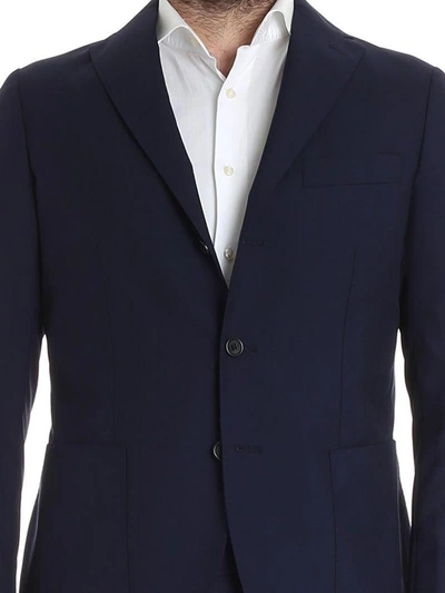 Shop Luigi Borrelli Classic Suit In Blue
