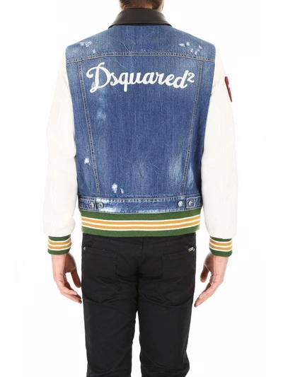 Shop Dsquared2 Jacket With Pins In Mix Colours