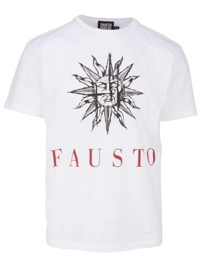 Shop Fausto Puglisi T-shirt In Bianco