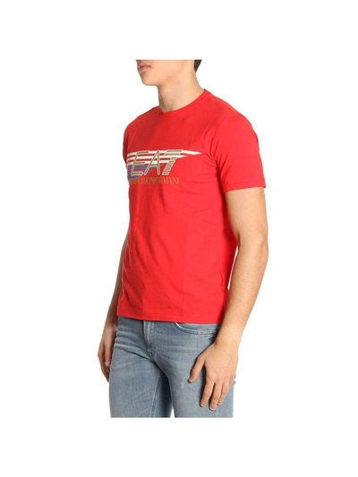 Shop Ea7 T-shirt T-shirt Men  In Red