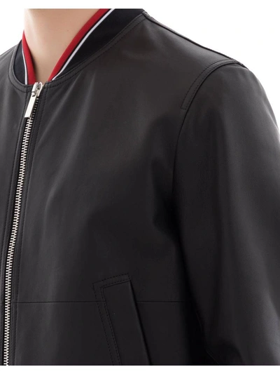 Shop Dior Black Leather Jacket