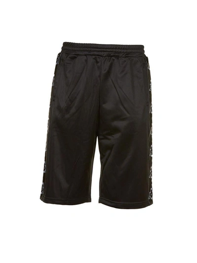 Shop Marcelo Burlon County Of Milan Kappa Tape Shorts In Black