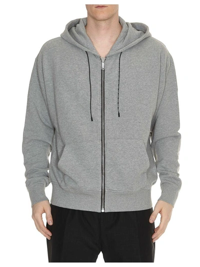 Shop Golden Goose Peyton Sweatshirt In Grey Melange-big Logo