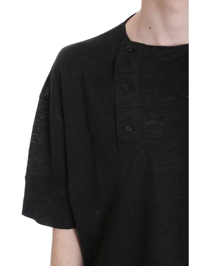 Shop Jil Sander Black Cotton T-shirt