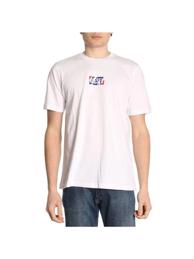 Shop Diesel T-shirt T-shirt Men  In White