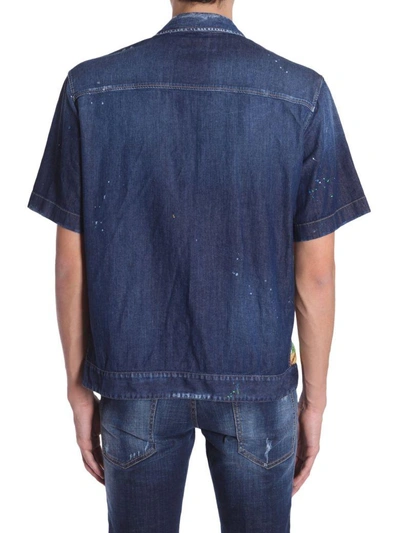 Shop Dsquared2 Denim Shirt In Blu