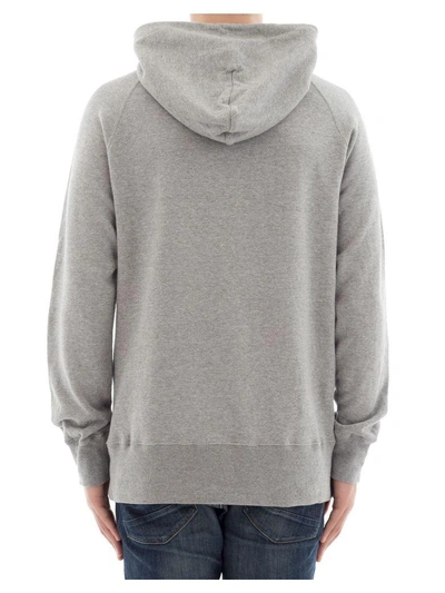 Shop Sacai Grey Cotton Sweater