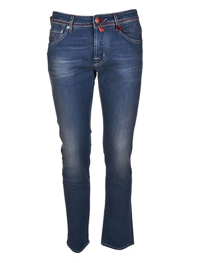 Shop Jacob Cohen Classic Jeans In Medium Wash