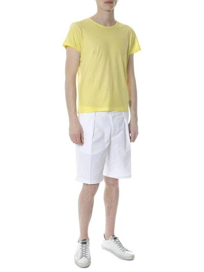 Shop Dondup White Cotton Shorts