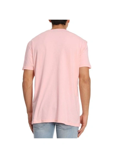 Shop Napapijri T-shirt T-shirt Men  In Pink