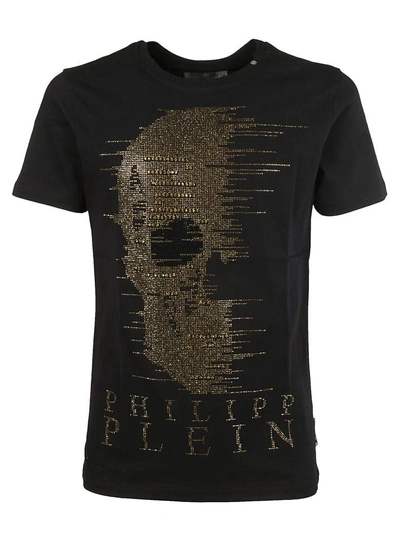 Shop Philipp Plein Embellished Skull T-shirt