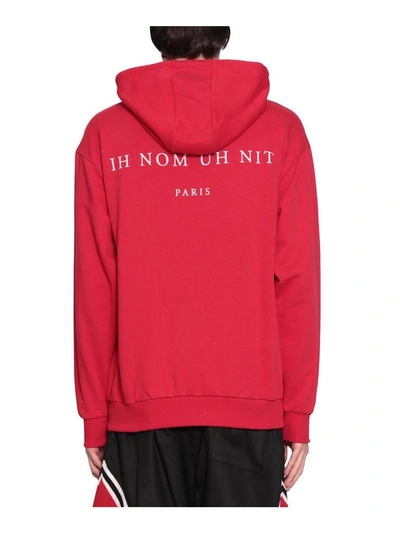 Shop Ih Nom Uh Nit Chicago Rings Cotton Hoodie In Rosso