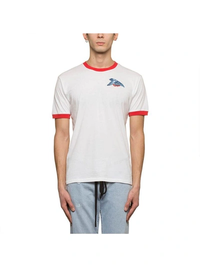 Shop Off-white Eagle Ringer T-shirt In White