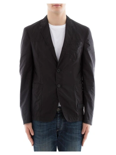 Shop Prada Black Wool Jacket