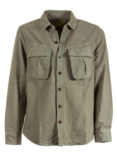 Shop Barbour Military Style Shirt In Green