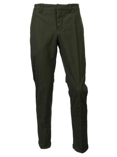 Shop Dondup Fitted Jeans In Verde