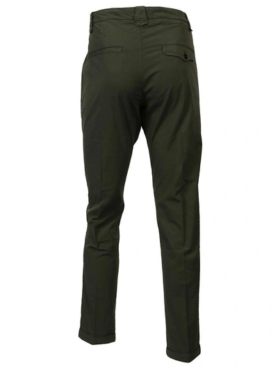 Shop Dondup Fitted Jeans In Verde