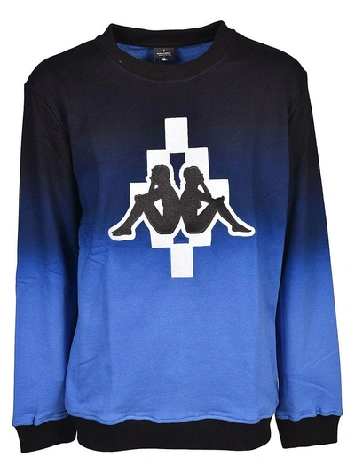 Shop Marcelo Burlon County Of Milan Kappa Sweater In Blu Nero