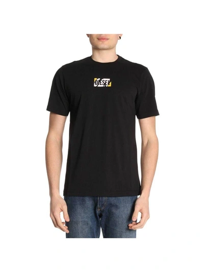 Shop Diesel T-shirt T-shirt Men  In Black