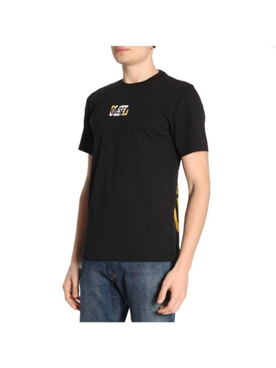 Shop Diesel T-shirt T-shirt Men  In Black