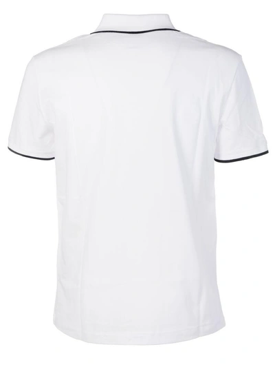 Shop Armani Collezioni Pocket Polo Shirt In 1100white