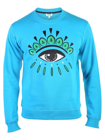 Shop Kenzo Blue 'eye' Sweatshirt