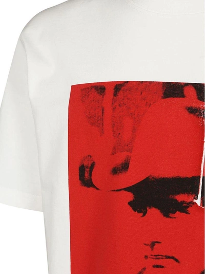 Shop Calvin Klein T-shirt In White Molten Lava