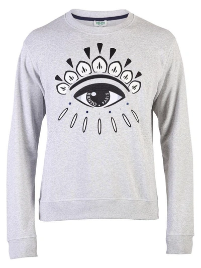 Shop Kenzo Grey Eye Sweatshirt