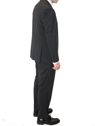 Shop Luigi Bianchi Mantova Lubiam - Short Drop 4 Grey Wool Suit
