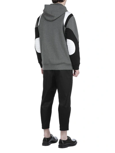 Shop Neil Barrett Padded Sweatshirt In Grp-ofw-blk