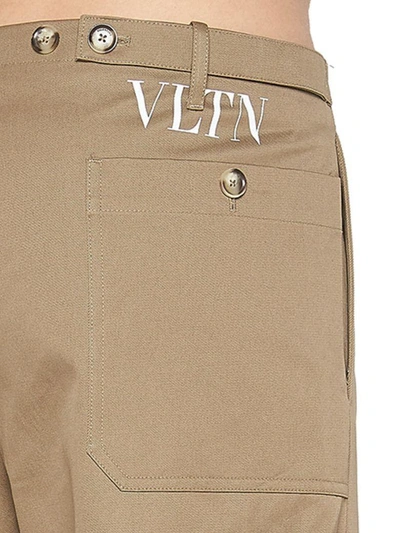 Shop Valentino Pants In Beige