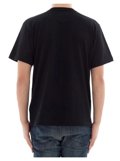 Shop Sacai Black Cotton T-shirt