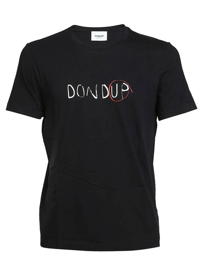 Shop Dondup Logo Print T-shirt In Black